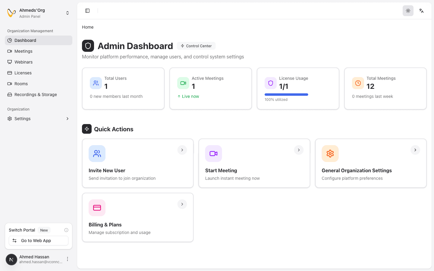 Admin Dashboard